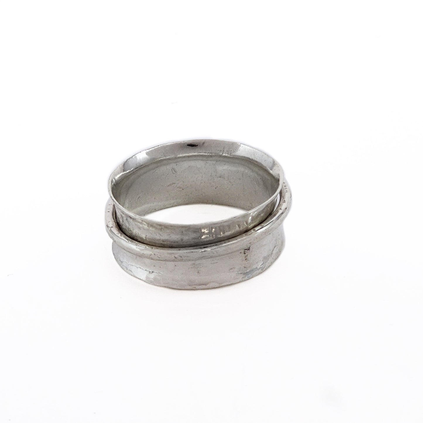 Sterling silver spinner ring