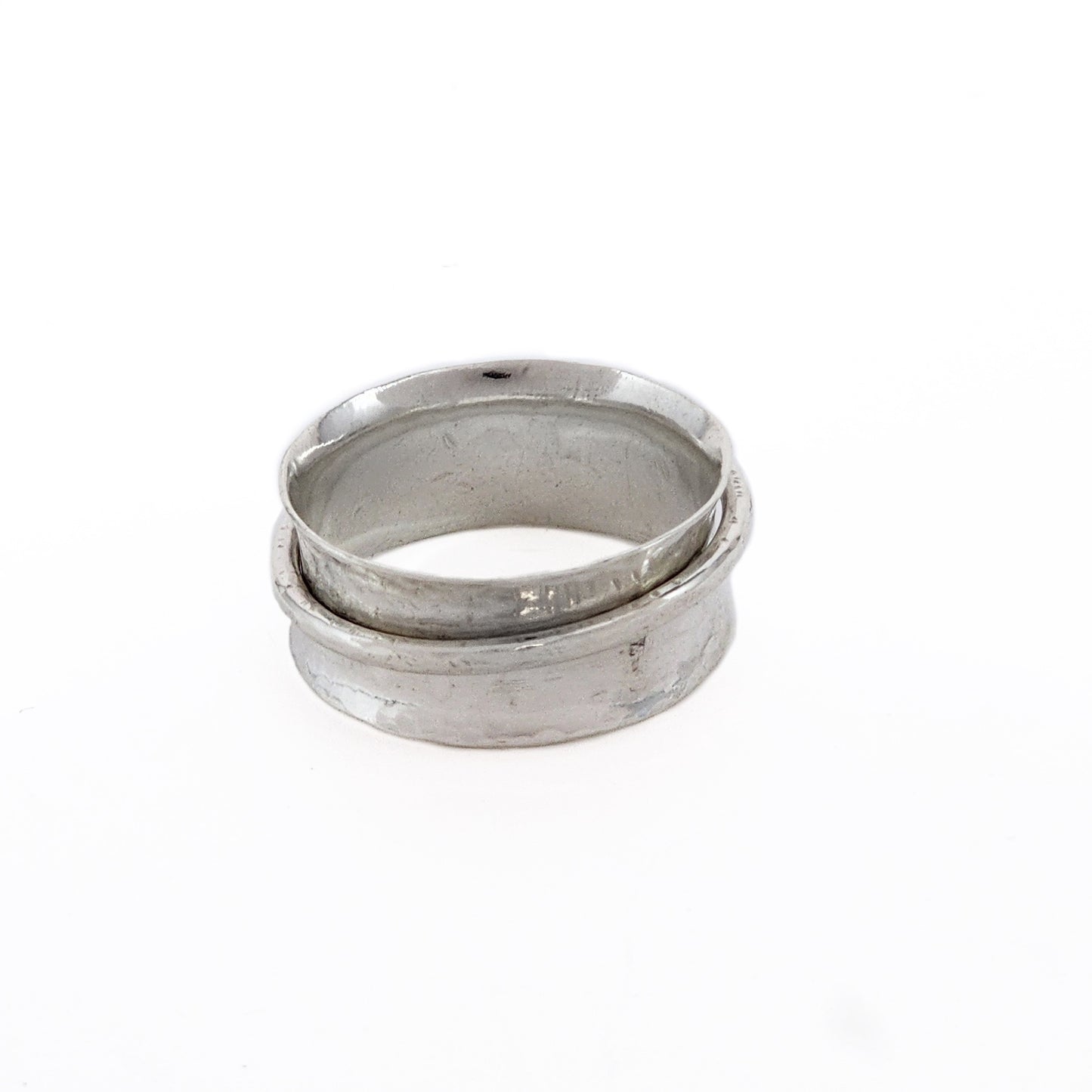 Sterling silver spinner ring