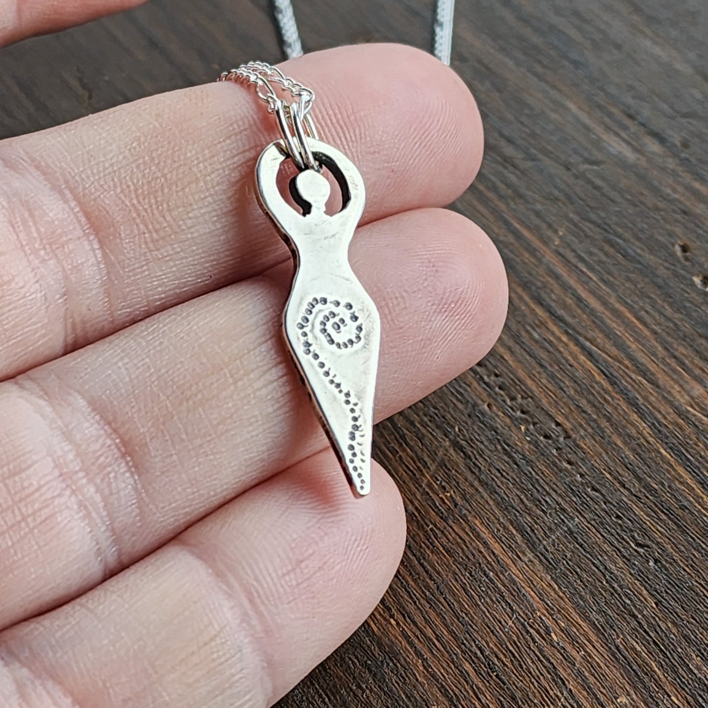 Sterling Silver Goddess Necklace